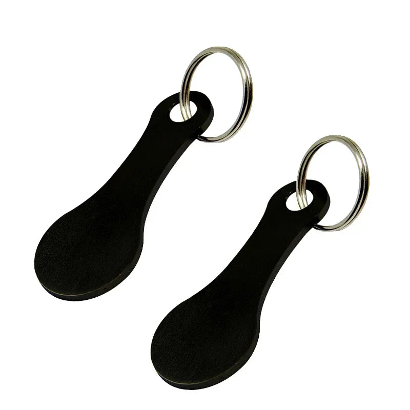 Shopping Cart Token Keychain – Portable Stainless Steel Key Ring for Daily Use Accessories