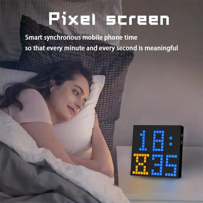 LED Pixel Matrix Bluetooth Smart Display, 64x64 RGB Digital Lamp Panel, DIY Art, Gaming & Anime Room Decor, APP Control