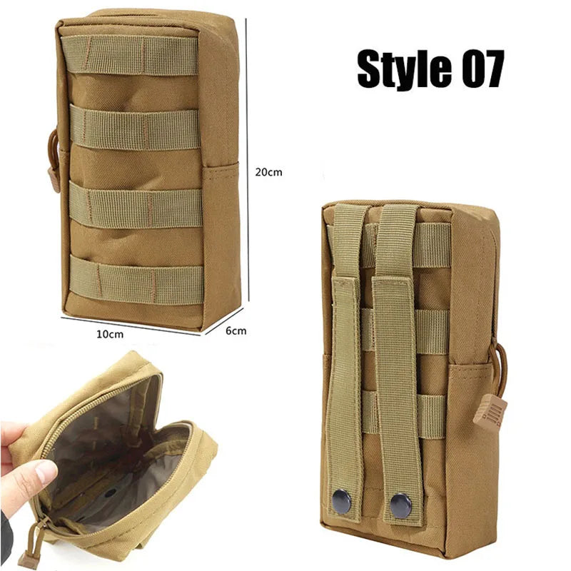 Military Gear Waist Bag: Tactical Molle Pouch for Men - Camping & Hunting Phone Accessories - Army EDC Pack & Fanny Pack Essential