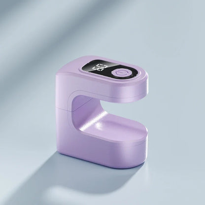 Mini UV LED Nail Dryer Lamp - Quick Gel Polish Curing with LCD Display, 30/60S Timer & USB Power