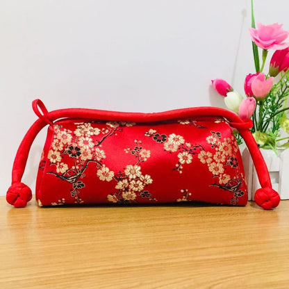 Luxury Silk Embroidered Women’s Handbag – Fashion Elegant Tote Clutch, Handmade Cosplay Style Evening Purse