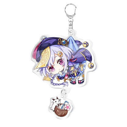 Anime Game Keychain – Atataki Itto, Kunikuzushi, Xiao, Tartaglia & Kazuha Cat Series Cosplay Key Chain