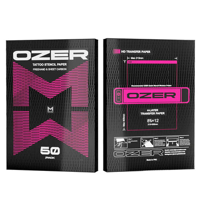 OZER 50 Sheets A4 Tattoo Transfer Paper – Thermal Copier Template Paper for Tattoo Artists