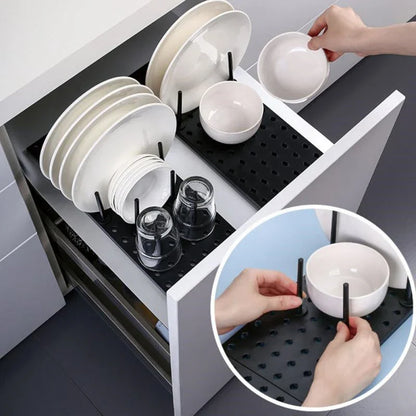Kitchen Sink Organizer Rack — Adjustable Dish Drying Shelf for Bowls, Plates & Storage, Desktop Holder Accessories
