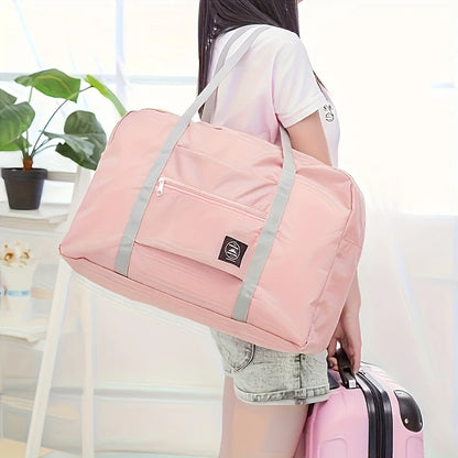 Foldable Travel Duffel Bag – Lightweight Large Capacity Carry-On for Women & Girls, Sports & Weekend Trips