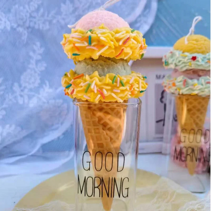 3D Ice-Cream & Fruit Silicone Mold — Handmade Candle, Soap, Resin, Clay & Cake Decorating Tool