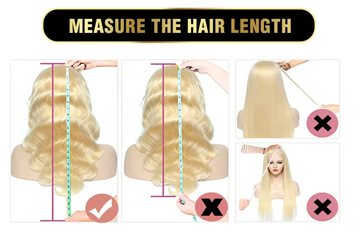 613 Honey Blonde Body Wave HD Lace Front Wig – 13x6 Transparent Glueless Human Hair Wig, 13x4 Lace Frontal, 180 Density