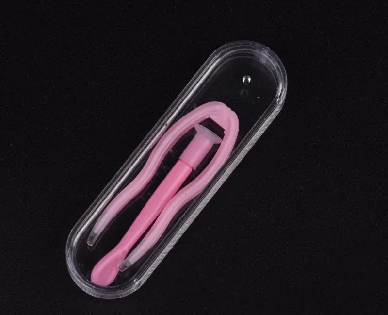 Color Contact Lens Case Set – Tweezers & Suction Stick Eye Care Tool Kit for Lens Insertion & Storage Container