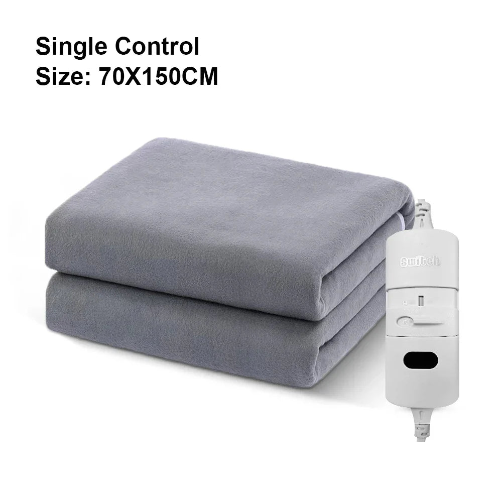 220V Electric Heating Blanket – Thicker Thermal Mattress with Automatic Thermostat for Body Warmth and Room Comfort
