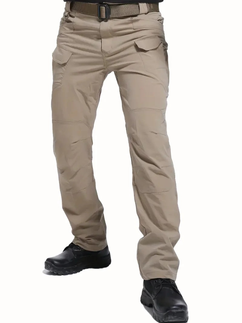 Men's Outdoor Tactical Pants — Multi-Pocket, Water-Repellent, Wear-Resistant Hiking & Sweatpants