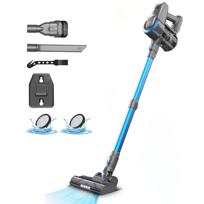 YISORA N300 Cordless Upright Vacuum Cleaner - 20KPa Lightweight Stick Vacuum for Carpet, Hard Floor, Car, Pet Hair