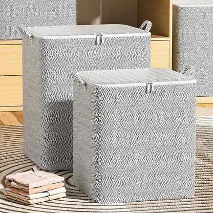 Large Capacity Household Storage Bag – Non-Woven Closet Organizer for Quilts, Clothing & Toys
