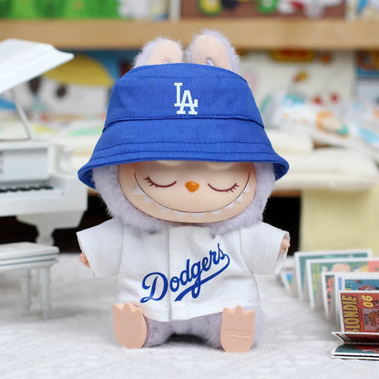 15/17cm Labubu Doll Clothing DIY Baseball Suit Accessories – V1 V2 Macaron Sitting Party Gift