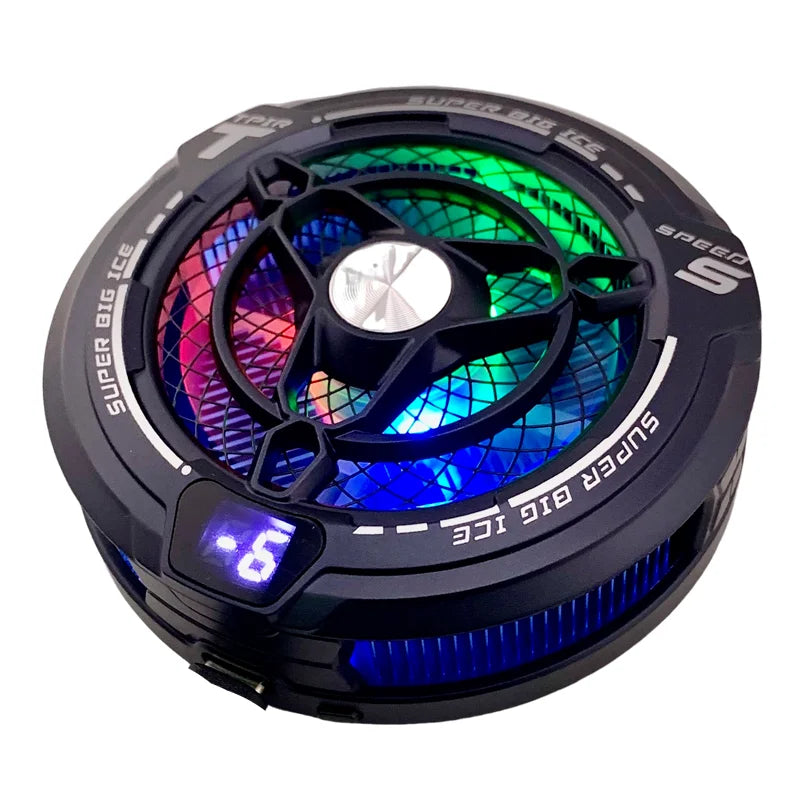 FS12 45W Semiconductor Tablet & Phone Cooler – Magnetic RGB Gaming Cooling Fan for Tablets, iPads & Smartphones with Powerful Heat Dissipation