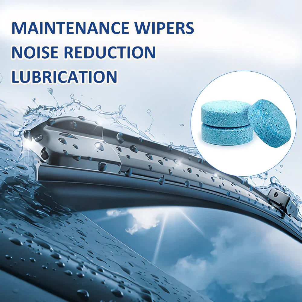 Car Windshield Glass Cleaner Effervescent Tablets: Windscreen Wiper Solid Cleaner - Toilet Cleaning Car Accessories