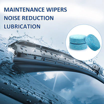 Car Windshield Glass Cleaner Effervescent Tablets: Windscreen Wiper Solid Cleaner - Toilet Cleaning Car Accessories
