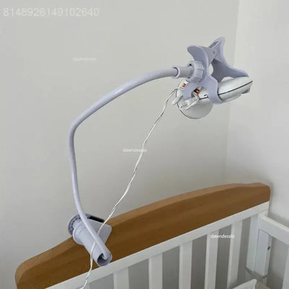 Universal Baby Monitor Camera Holder Stand: Adjustable Long Arm Bracket for Bed Cradle Mount