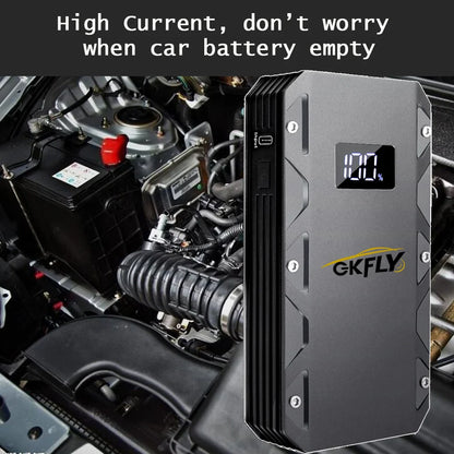 GKFLY 12V Car Jump Starter 18000mAh – 3000A Power Bank & Battery Booster for Petrol & Diesel Cars