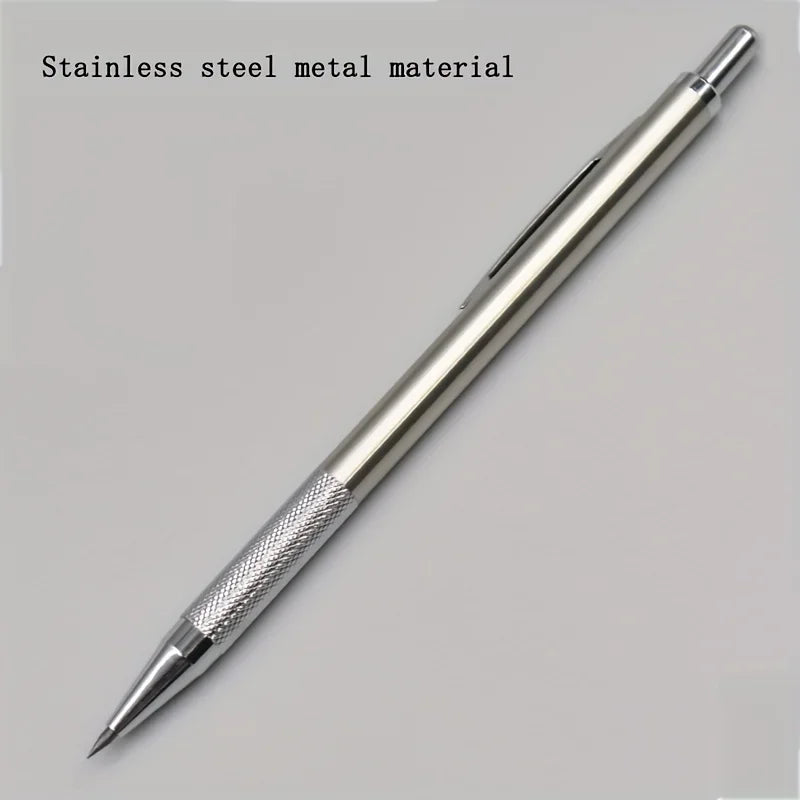 All-Metal Mechanical Pencil Set – 0.3–2.0mm Retractable Lead Pencils for Writing, Drawing & Sketching
