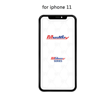 Musttby 5PCS Front Outer Glass + OCA for iPhone — 1:1 Original Touch Screen Repair for iPhone 11/12/13/14 Pro & X/XS Max