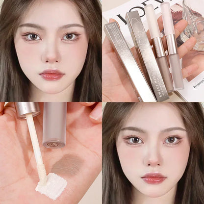 Double-Ended 2-in-1 Highlighting & Contouring Stick — Concealer Pencil for Nose Shadow & Bronzing Makeup