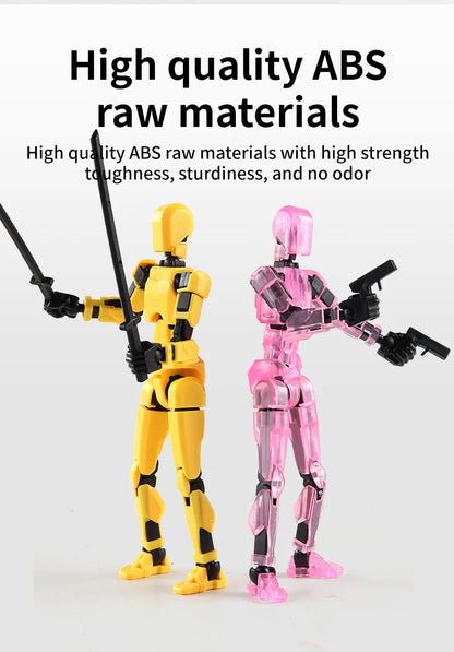 DIY Luminous T13 Multi-Joint Shapeshift Robot & Dog – 3D Printed Movable Mannequin Action Figures for Kids & Gifts