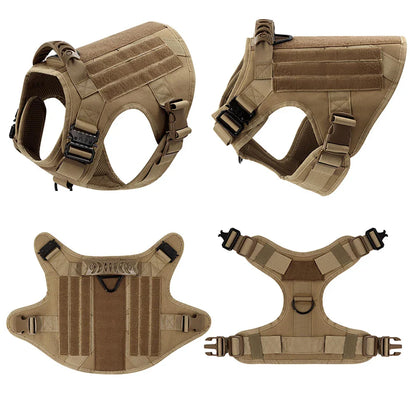 Large Dog Harness & Leash Set — Training & Walking Vest for German Shepherd, Malinois