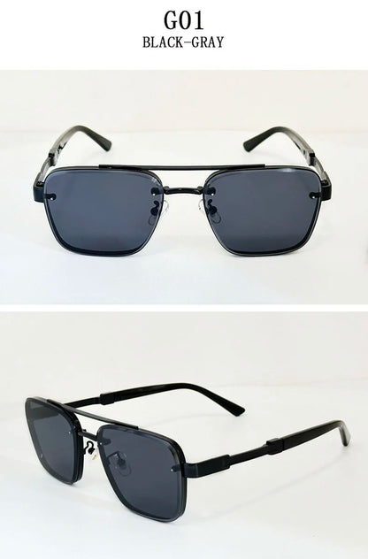 Luxury Square Sunglasses — Vintage Unisex Fashion Shades with UV Protection for Men & Women