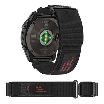 Rugged Nylon Quick Fit Watch Band — Compatible with Garmin Fenix E 8/7X/7/6/6X/5/5X/3HR