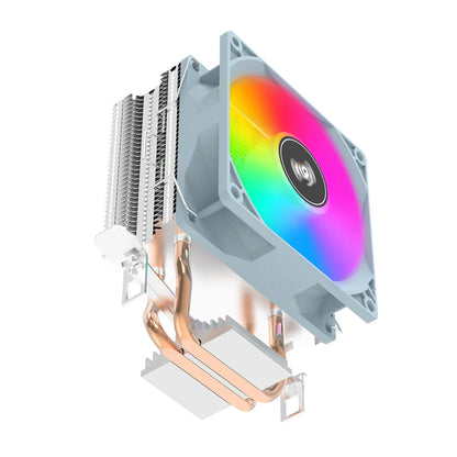 Aigo ICE200PRO CPU Air Cooler — 2 Heatpipe Radiator with 3-Pin PWM Quiet Fan for Intel LGA 115X/1200/1700 & AMD AM4/AM5