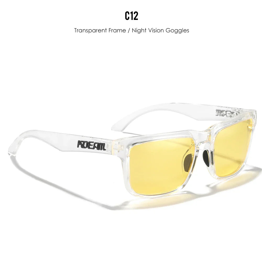 KDEAM Large Size Polarized Men’s Sunglasses – Photochromic Night Vision Oversized Fashion Shades for Men & Women, 154mm Width