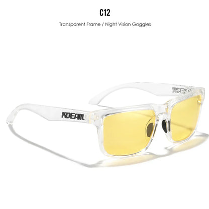 KDEAM Large Size Polarized Men’s Sunglasses – Photochromic Night Vision Oversized Fashion Shades for Men & Women, 154mm Width