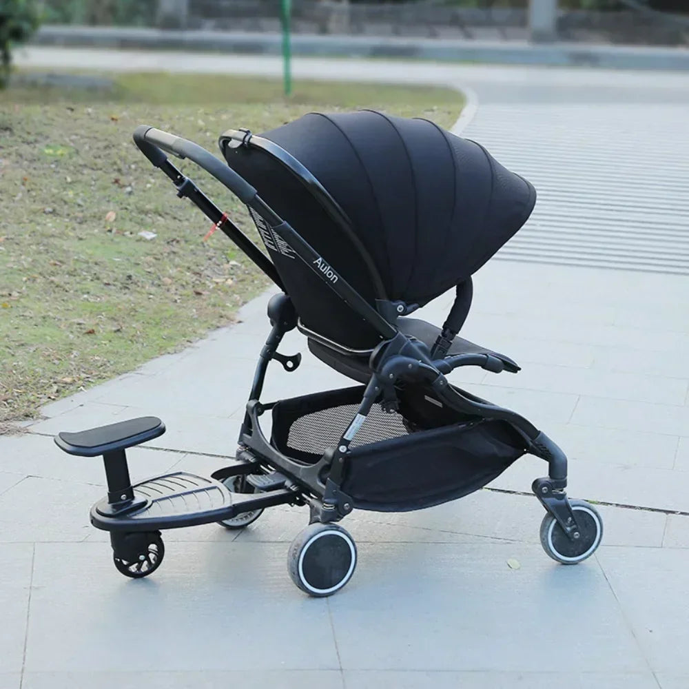 Universal Stroller Step Board Adapter – Seat for Second Child, Jogger, Twin Stroller, Scooter & Baby Pram Hitch Accessory