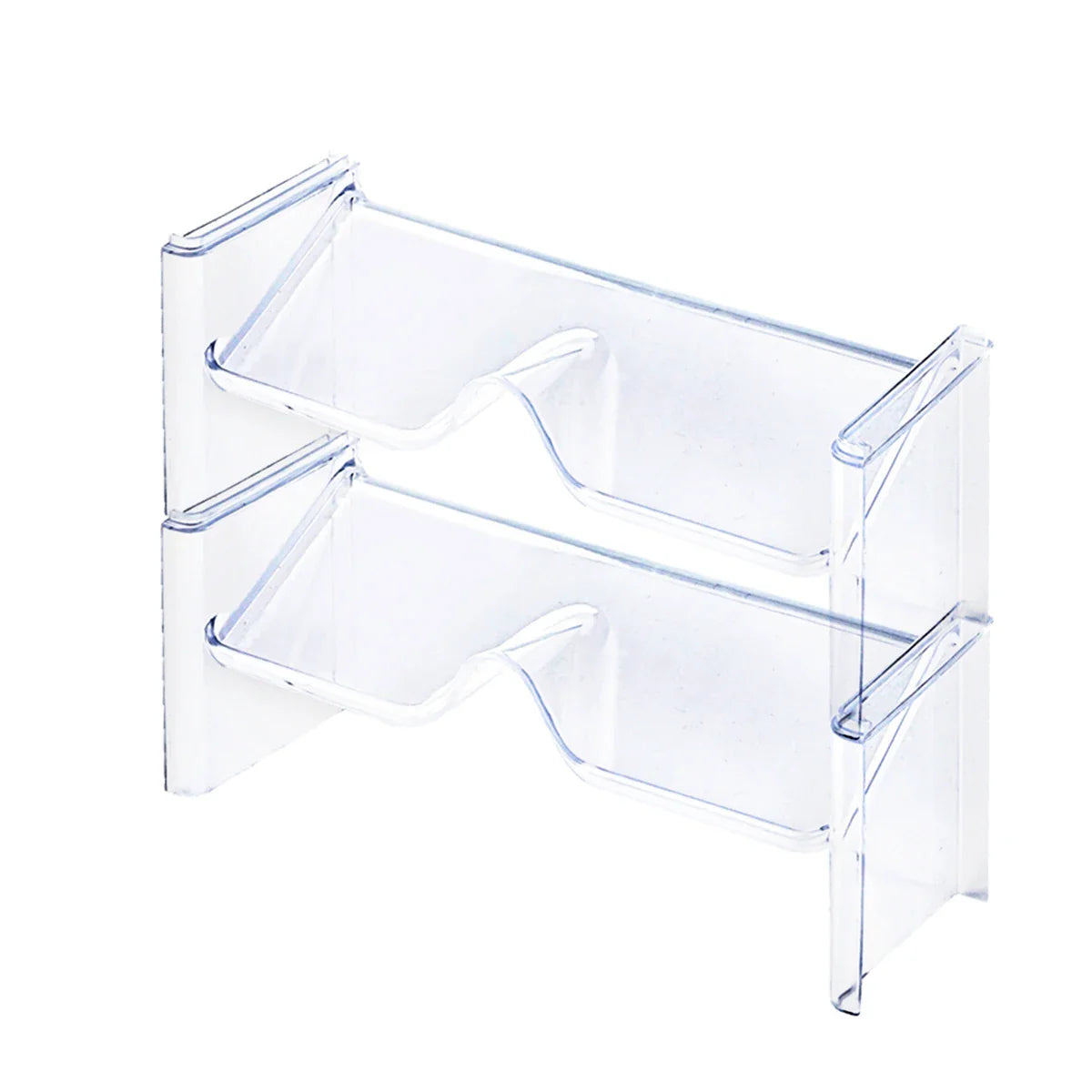 2-Pack Transparent Stacking Glasses Rack – Desktop Sunglasses Display Holder