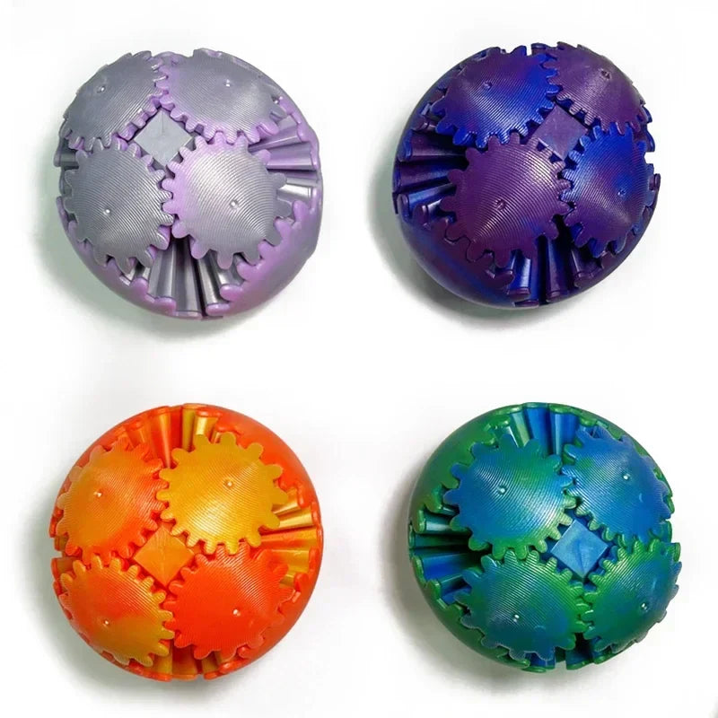 3D Gear Ball Fidget Toy – Stress Relief Spin Ball or Cube for Kids & Adults, Desk Toy for Anxiety & Focus
