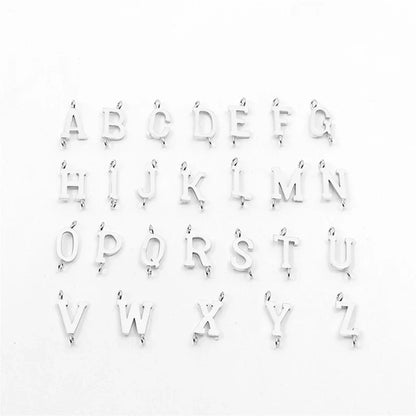 New Classic A-Z Initial Letter Bracelet - Handmade Stainless Steel Chain for Men, Unique Jewelry Gift