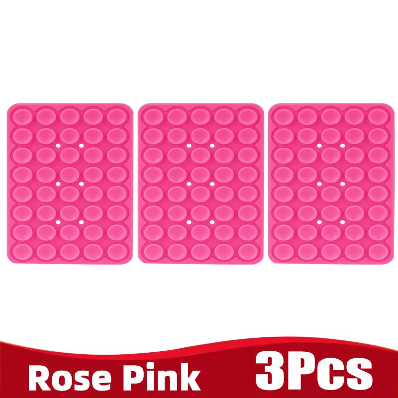 Silicone Suction Cup Phone Holder – Double-Sided, Anti-Slip Mobile Mount, Detachable Rubber Pad for Smartphones