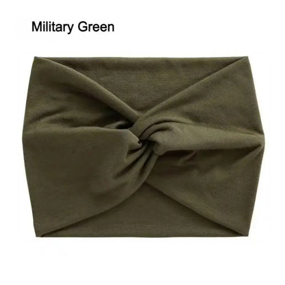 Wide Elastic Headband for Women – Yoga, Pilates, Running & Cycling Sweatband Hairband Turban Makeup Hair Hoop