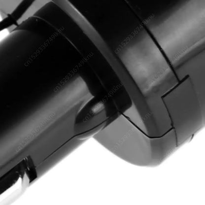 3-in-1 Car Charger & Voltmeter – 12/24V USB Charger with Thermometer, LED Digital Display & Current/Volt Detector