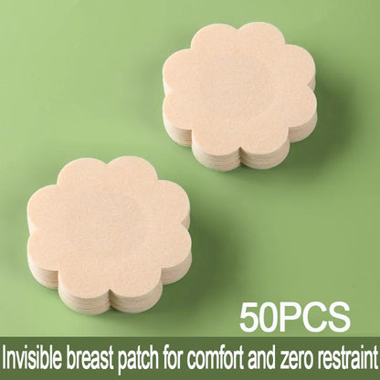 30/50/100PCS Nipple Stickers – Adhesive Chest Bra Pads, Boob Sticky Pads & Breast Nipple Covers for Pantyhose (NYP01)