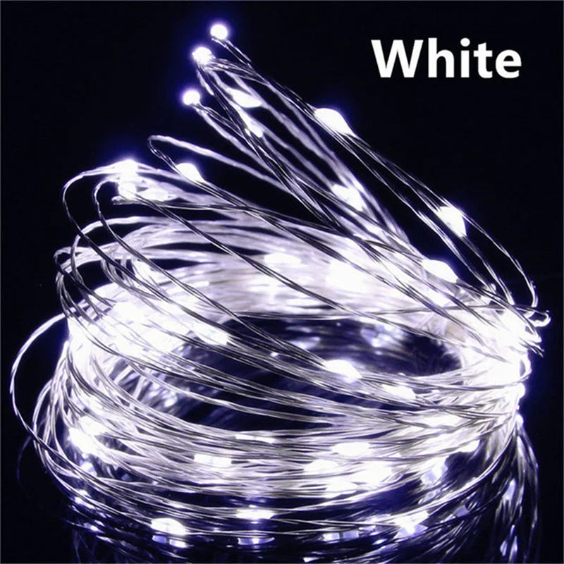 USB LED Fairy String Lights - 20M 200LED Copper Wire Garland for Christmas, Wedding & Outdoor Decor