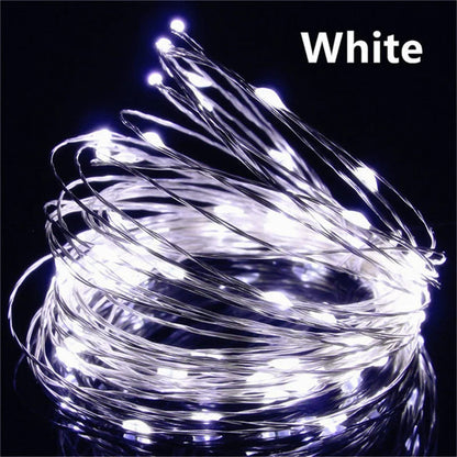 USB LED Fairy String Lights - 20M 200LED Copper Wire Garland for Christmas, Wedding & Outdoor Decor
