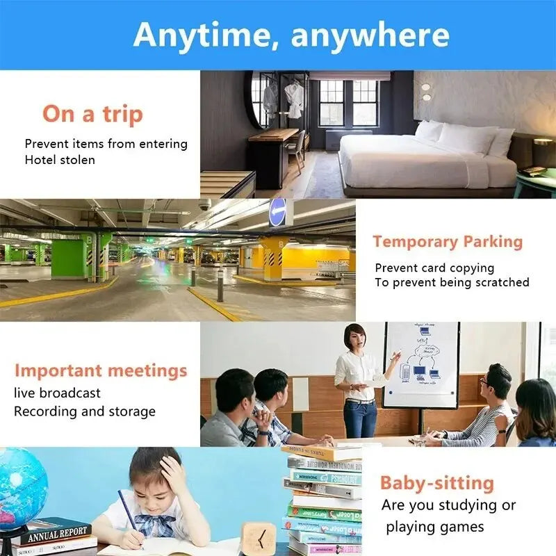 1080P HD Mini WiFi Camera – Wireless Night Vision, Remote Home Surveillance for Kids, Pets & Safety Monitoring