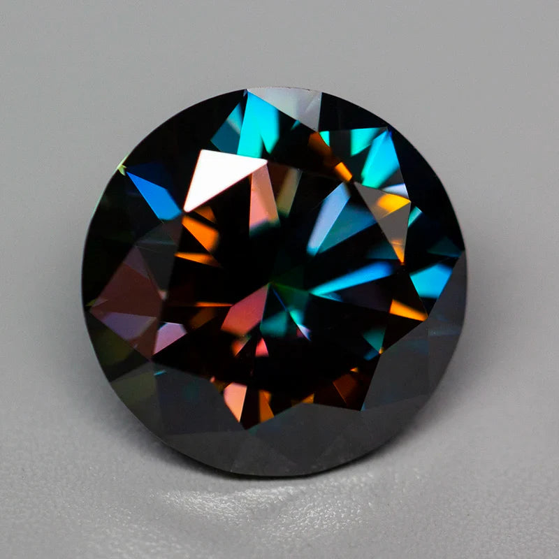 Rainbow Purple VVS1 Moissanite Diamond 0.1–5.0ct Loose Stone with GRA Certificate & Tester Pass