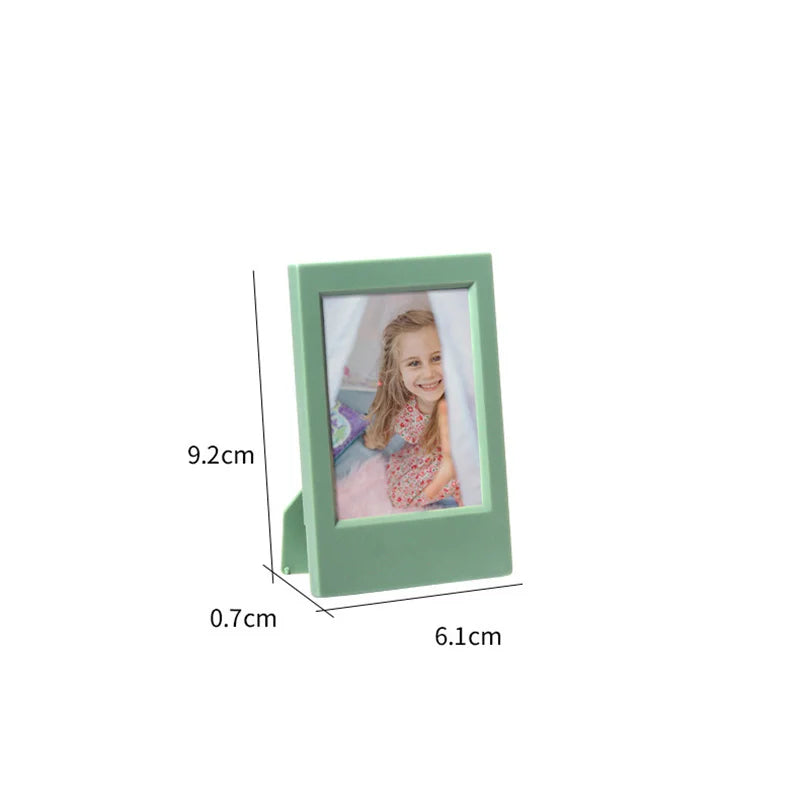 Mini Desktop Photo Frame - Photocard Holder and Scrapbook Decorative Stand for Desktop Decor