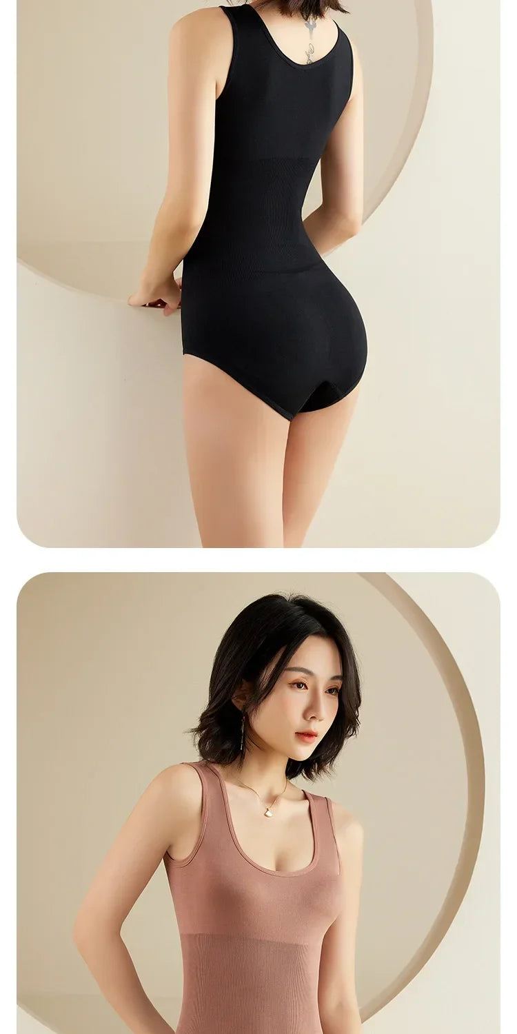 1/2PCS Women’s Bodysuit Shapewear — Slimming Corset Body Shaper Underwear with Tummy Control Briefs, Fits 35-110kg