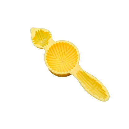 Yellow Plastic Maamoul Cookie Mold – Portable Baking Tool for Chocolate, Rice Balls & Middle Eastern Pastry Making