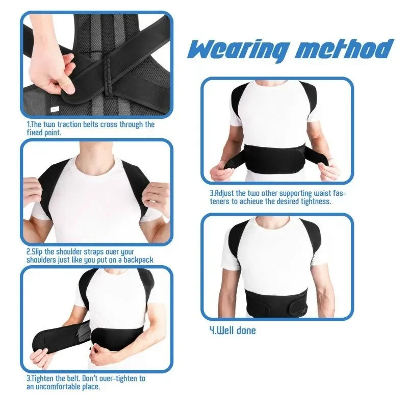 Men’s & Women’s Posture Corrector — Scoliosis & Kyphosis Fix Strap for Students & Adults | Anti-Kyphosis Support