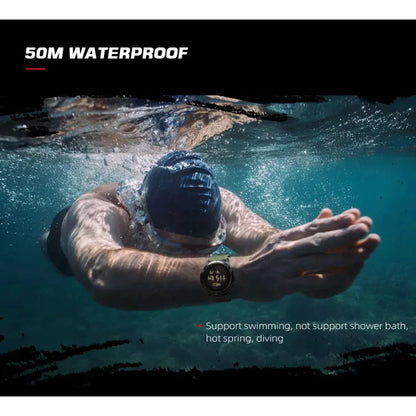 NORTH EDGE ALPS 45MM Men's Outdoor Sports Watch Waterproof Compass Metronome Carbon Fiber Case Nylon Strap