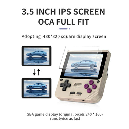 POWKIDDY V10 Handheld Game Console - 3.5 Inch 480x320 IPS Full Screen, Retro OpenDingux System, Affordable Gift for Children